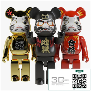 Bearbrick / Daruma