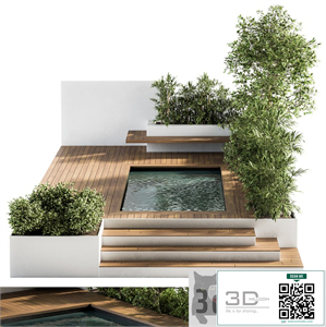 Backyard and Landscape Furniture with Pool 01