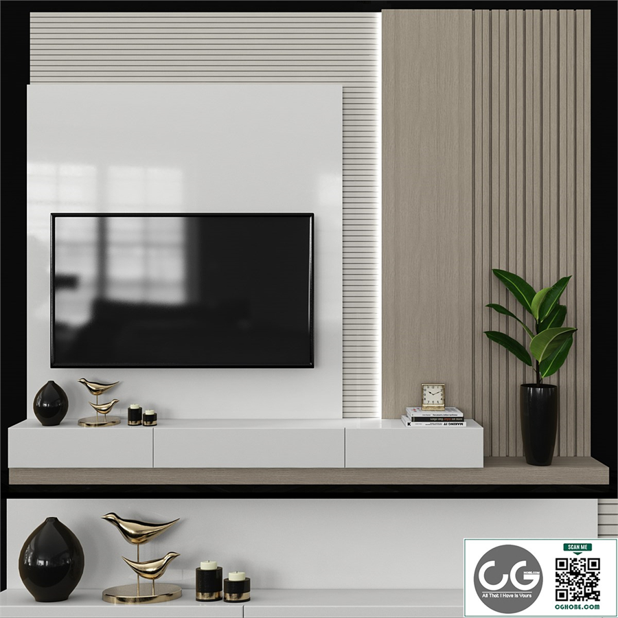 Modern TV Wall set64