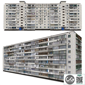 Residential building, Soviet era. Series 1KG-480