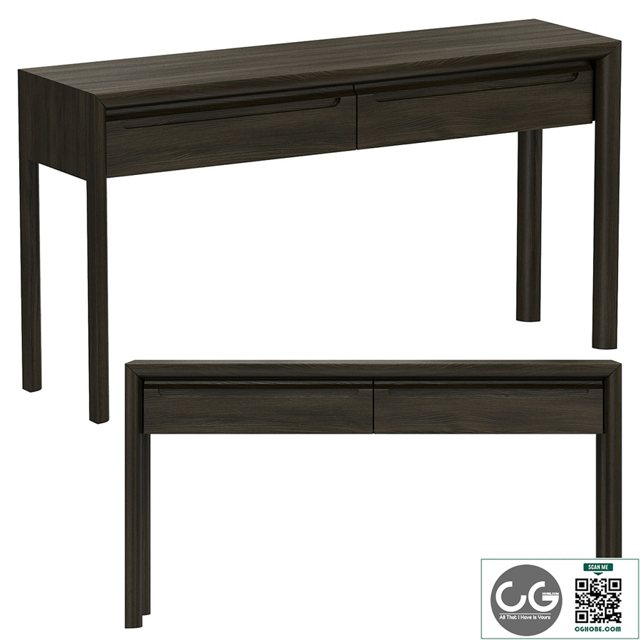 Dantone Home Square Console with 2 Drawers
