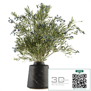 Bouquet - Green Branch in vase 54