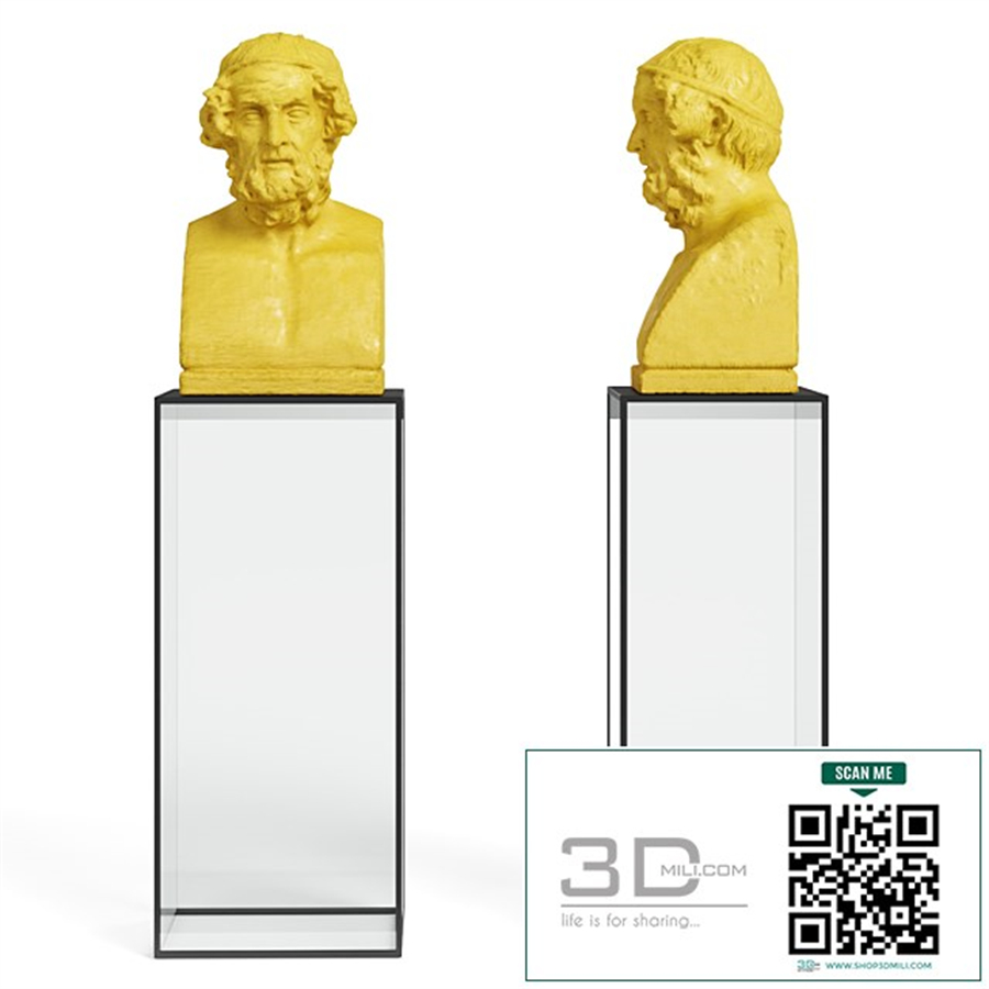 Homer Roman Bust sculpture