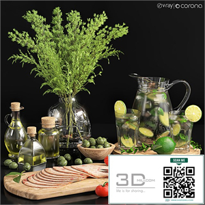 Decorative Set 21 for kitchen