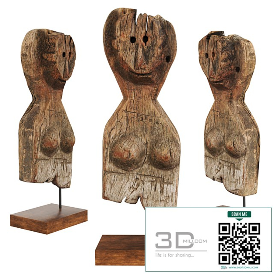Antique guardian figurine from Nepal