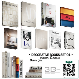 030 Decorative books set 01 neutral 00
