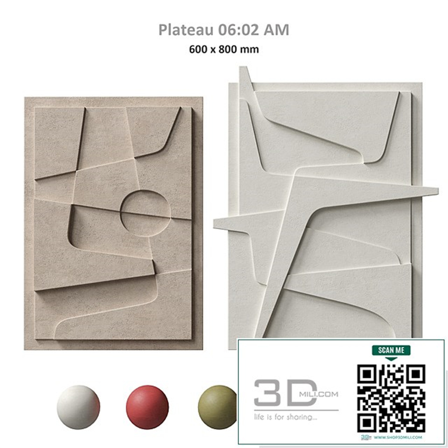 Atelier Plateau. Relief set 13
