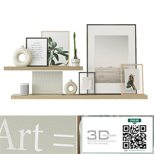 Decorative set on shelves