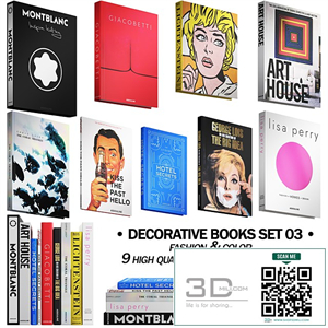 032_Decorative books set 03 fashion 00