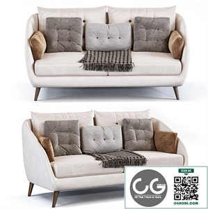 Lovely white sofa _ italian