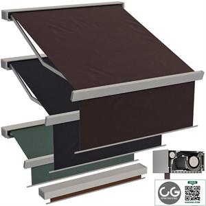 Sliding outdoor awning sun canopy