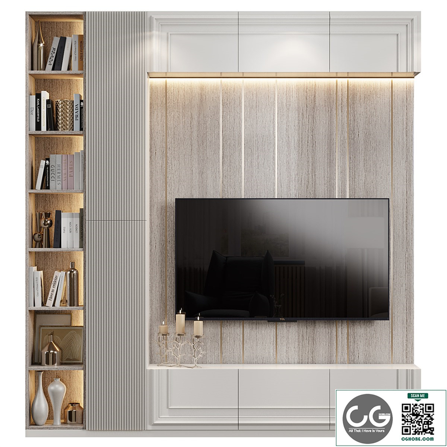 Neoclassical TV wall 020