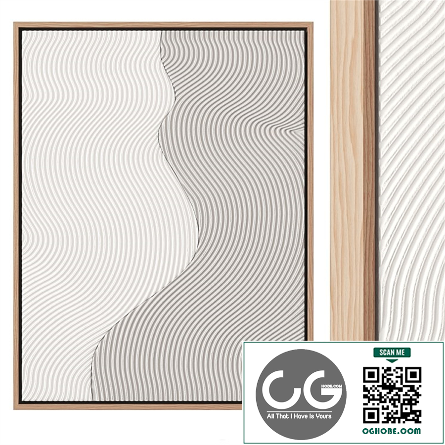 Abstract plaster painting
