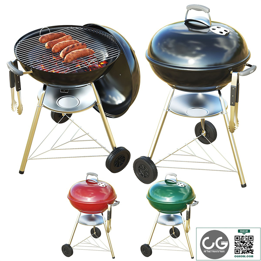 Portable Kettle BBQ Grill