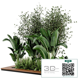 Outdoor Garden set bush and Tree - Garden Set 188