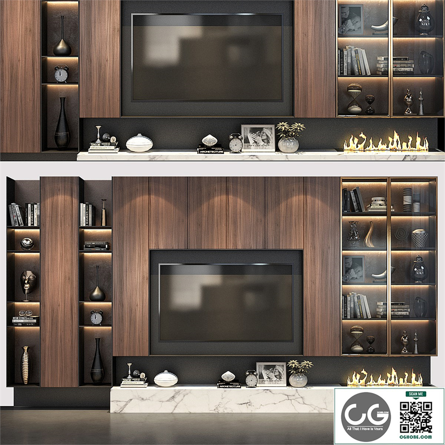 TV wall set 215
