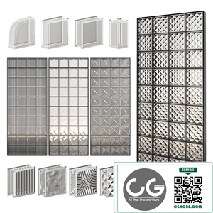 Glass Block Wall 01