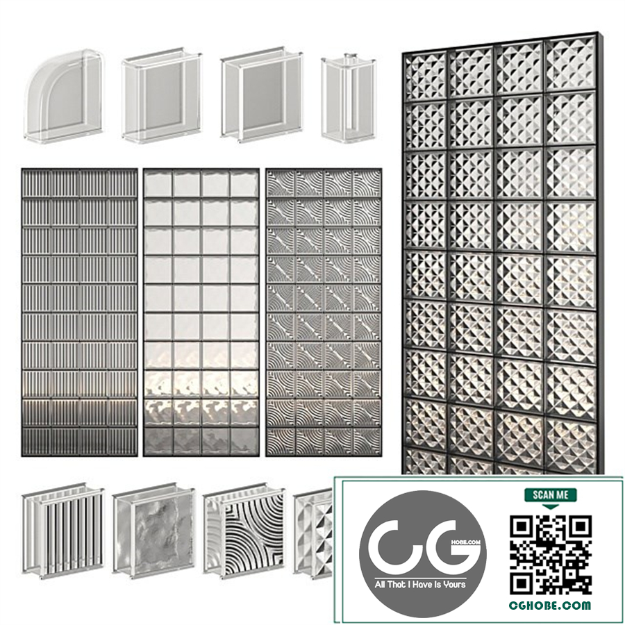 Glass Block Wall 01