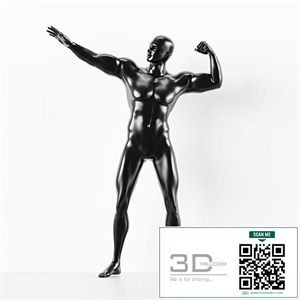 Man Muscle Pose Mannequin