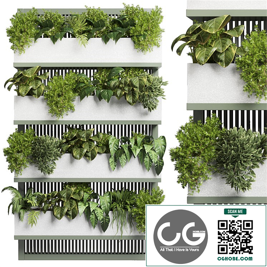 collection Indoor outdoor fitowall plant plant stairs stand metal vase 11