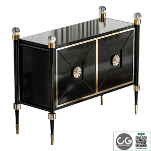 Jonathan Adler Rider Black Accent Chest