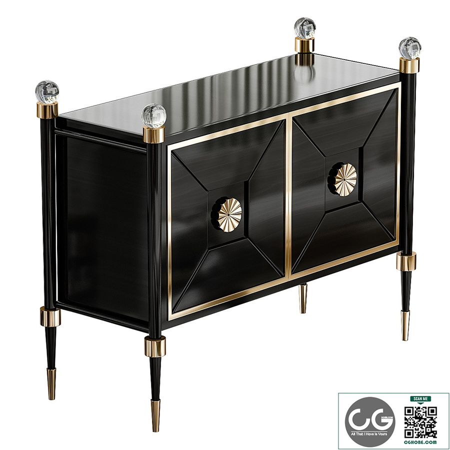Jonathan Adler Rider Black Accent Chest