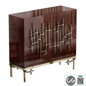 Ambella Dolan Wooden Accent Cabinet - Horchow