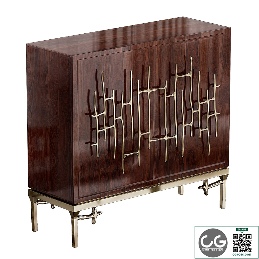 Ambella Dolan Wooden Accent Cabinet - Horchow