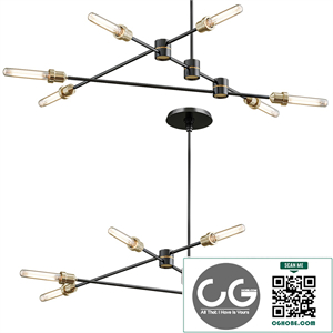 Linear chandelier