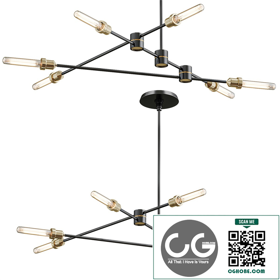 Linear chandelier