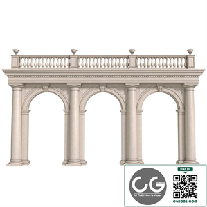 Arched doorway.Arcade