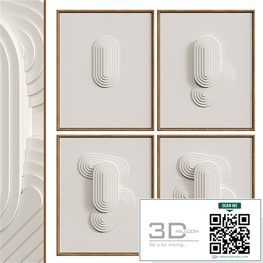 Relief WHITE ART set 1