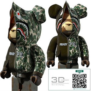 Bape Bearbrick 1000%