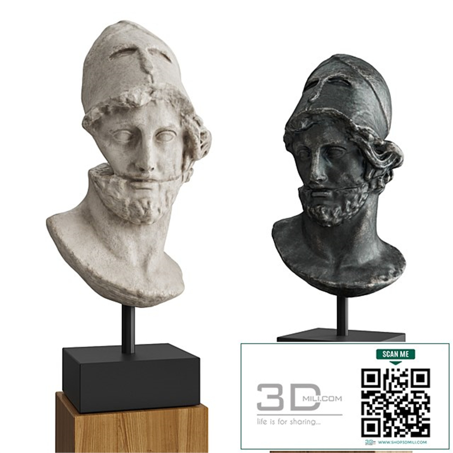 Hermes with helmet bust