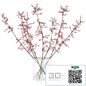 Autumn branches in glass vase (corona reissue)