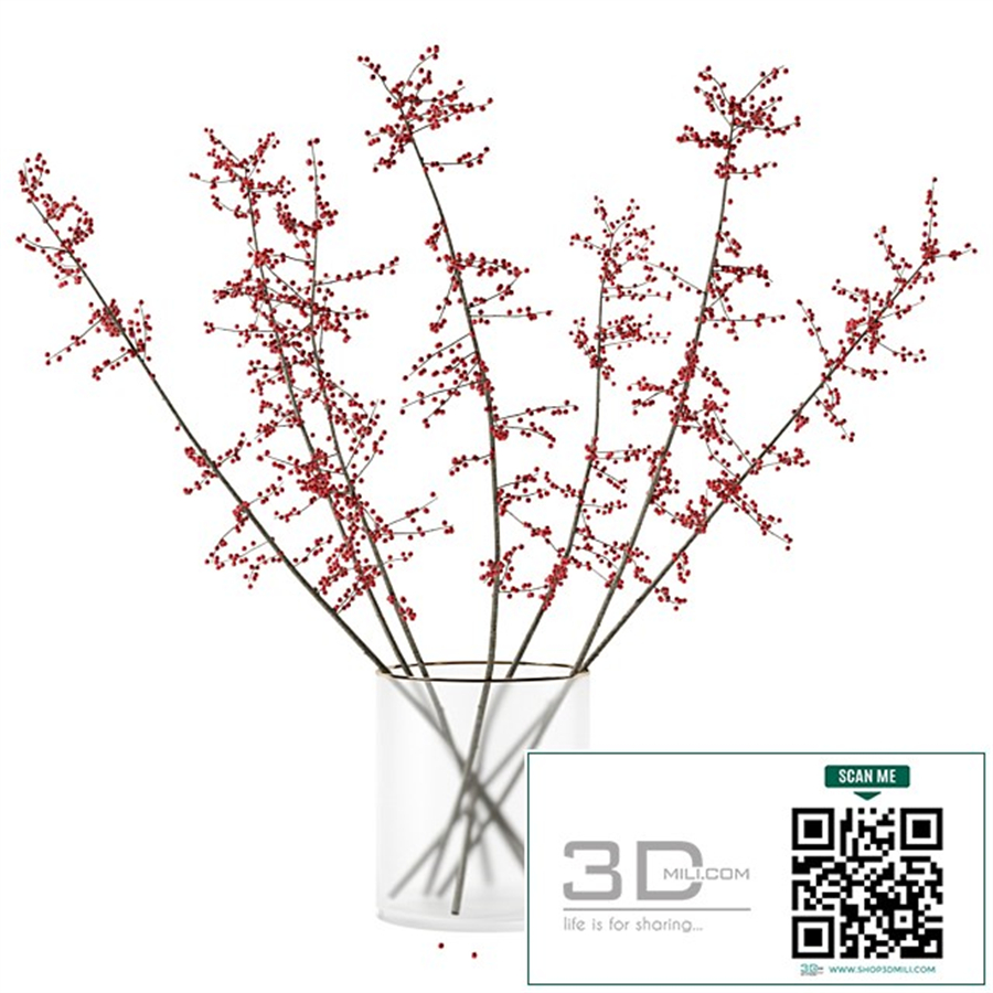 Autumn branches in glass vase (corona reissue)