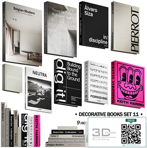 058_Decorative books set 11 neutral 03