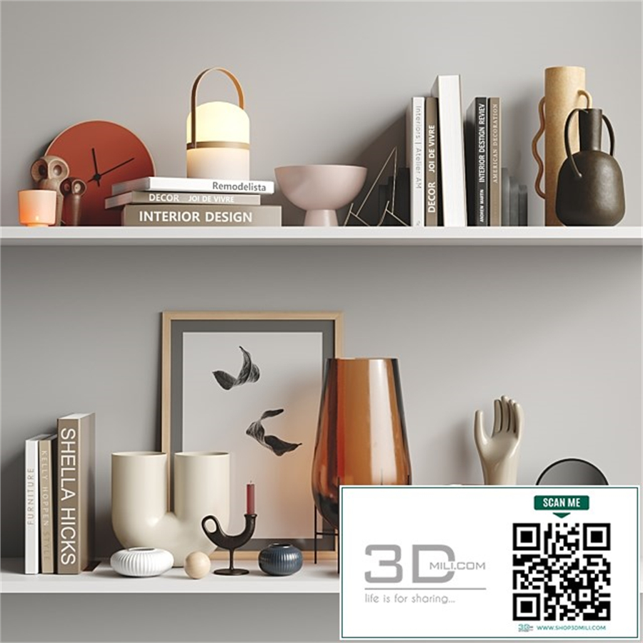 A set of modern decor