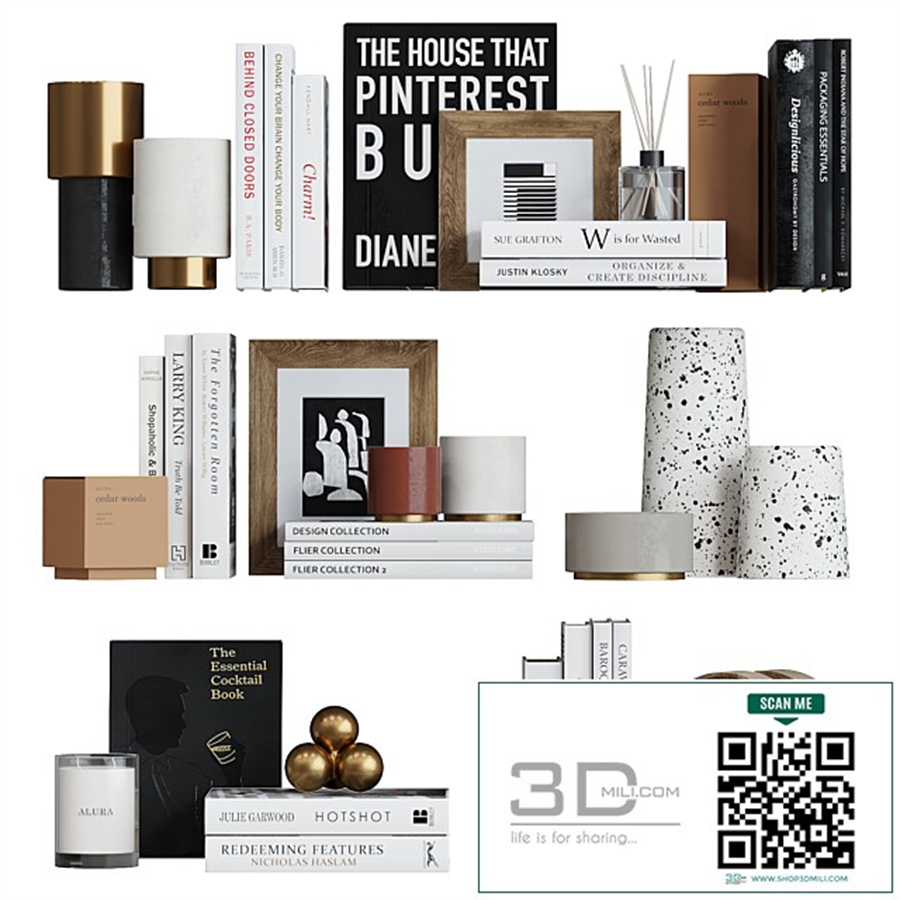 Decor shelf set 15