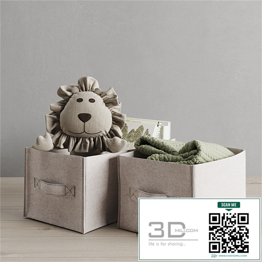 Restoration Hardware Felt Storage Bin