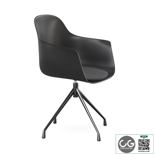 Office swivel black chair Wapong LA REDOUTE INTERIEURS