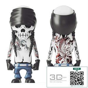 Tattooed skeleton
