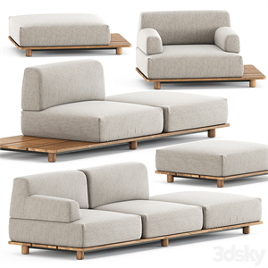Palco sofa module set 1 by Kristalia
