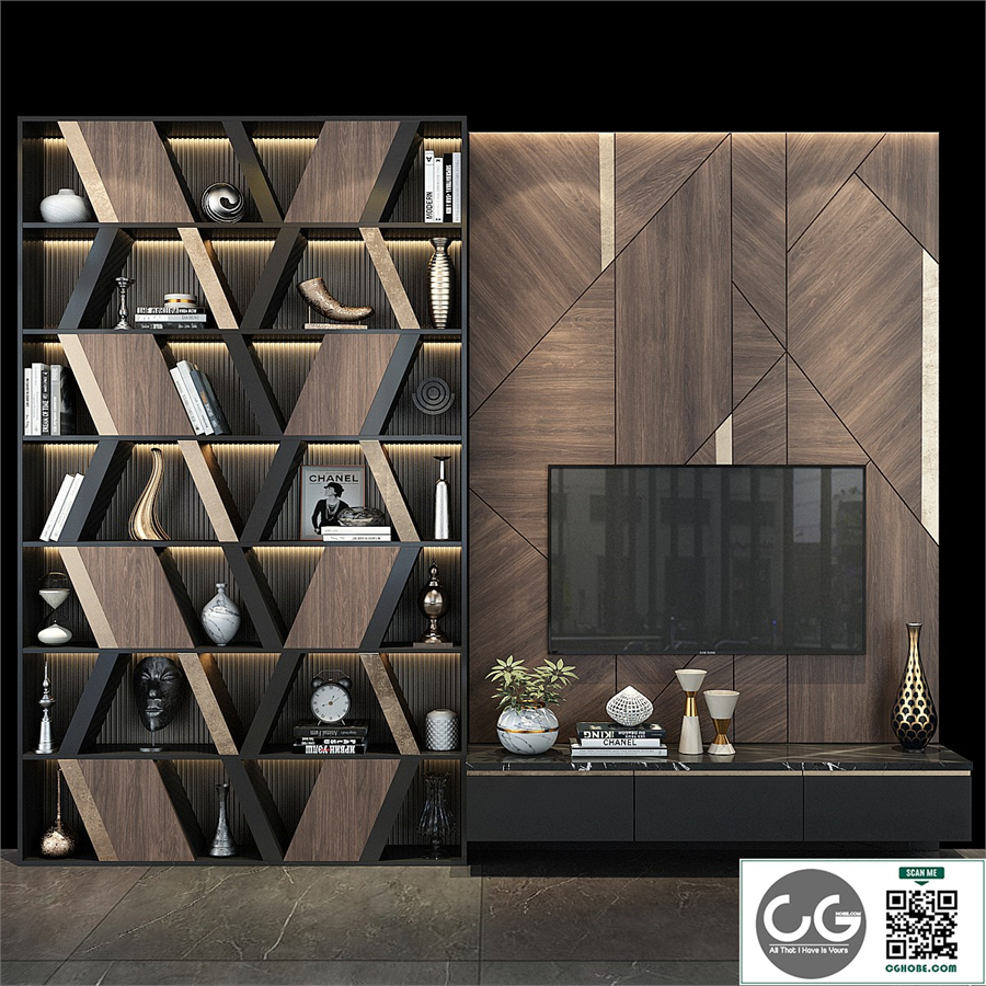 TV wall set 265