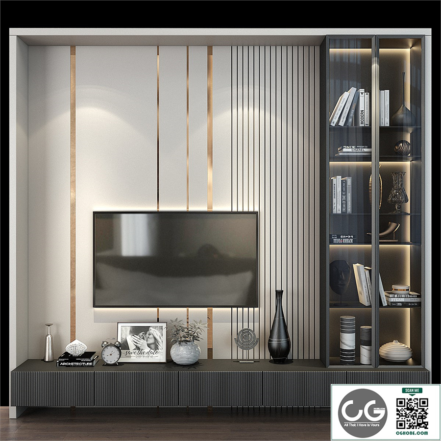 TV wall set 267