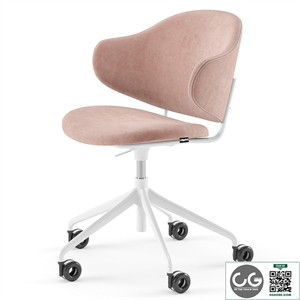 Holly upholstered home office chair - Calligaris