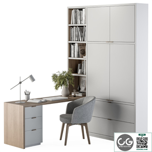 Office Furniture Wardrobe and Table - Home Office 34