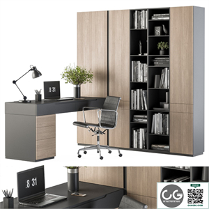 Office Furniture Wardrobe and Table - Home Office 36