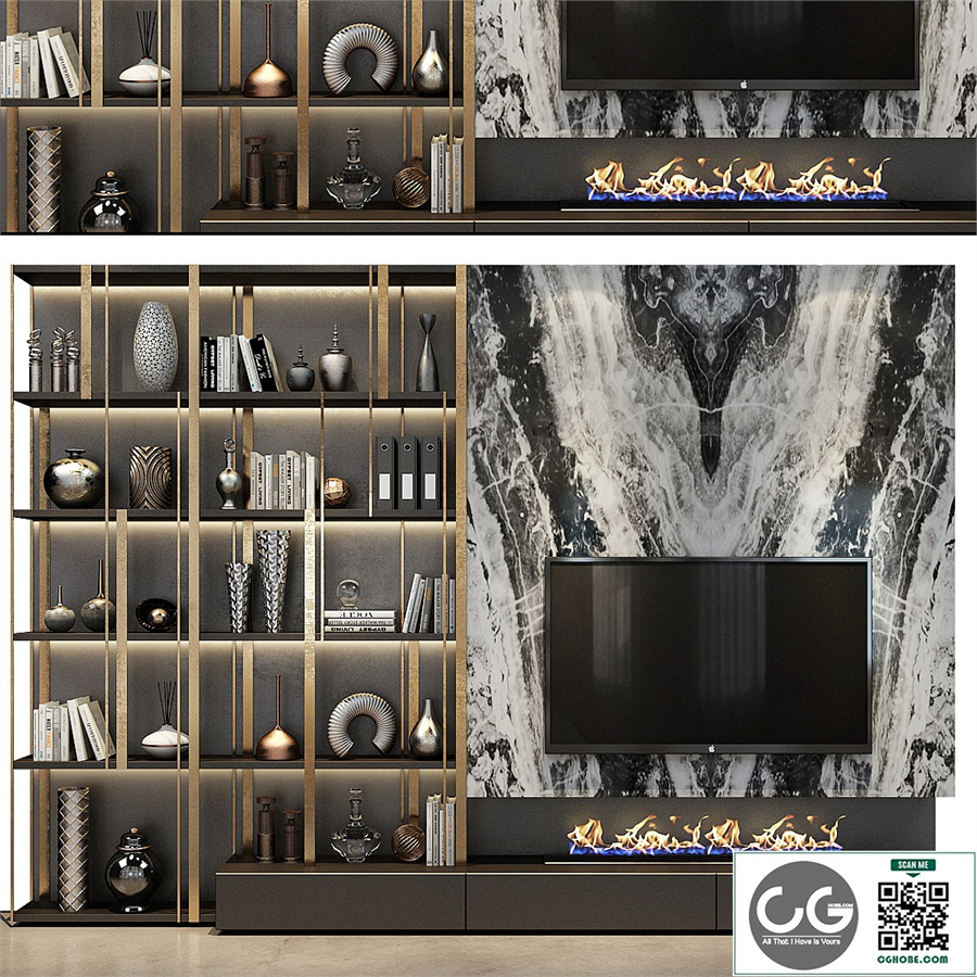TV shelf 0453
