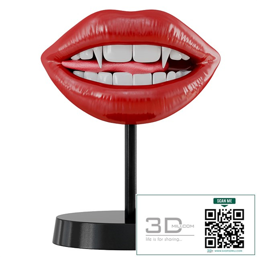 Figurine Lips Vampir Teeth